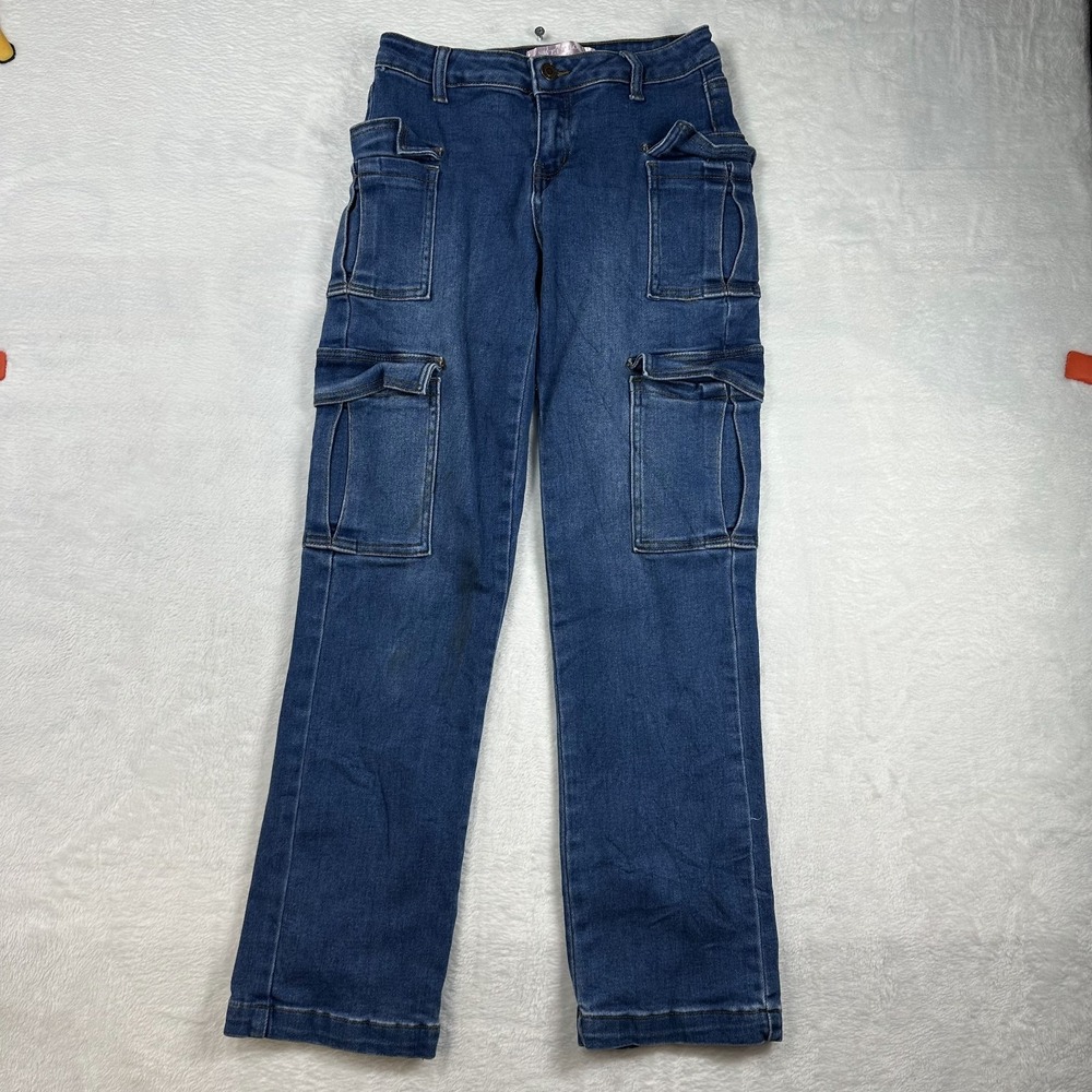 Sweet Look Cargo Jeans Youth Kids 12 Blue‎ Denim Stretch Classic Straight - L29